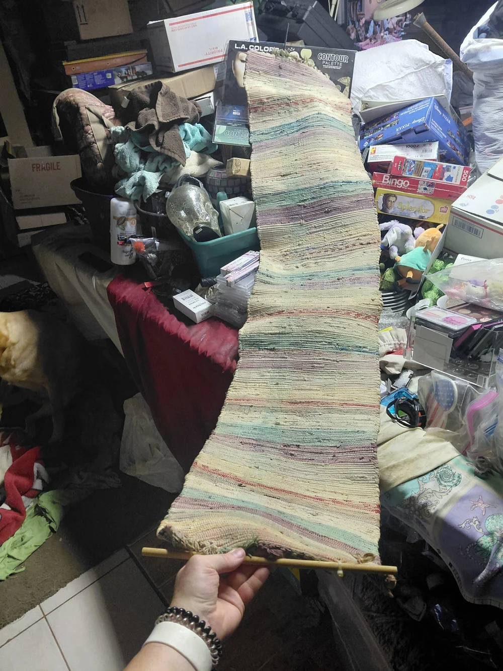 Handwoven Pastel Stripe Wall Tapestry - Unbranded